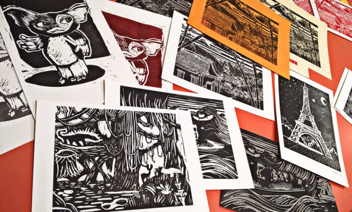 Atelier Linogravure Et Illustration Et Exposition Spig Linocutfactory