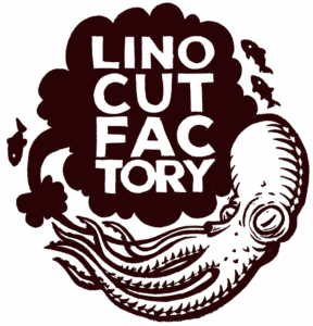 Logo Linocutfactory 2024 octopus